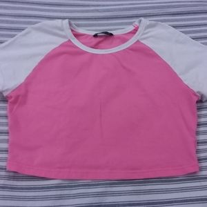 Pink crop top